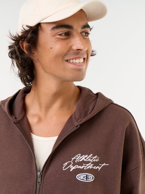 Sudadera con capucha con estampado por delante y por detrás - Kiabi