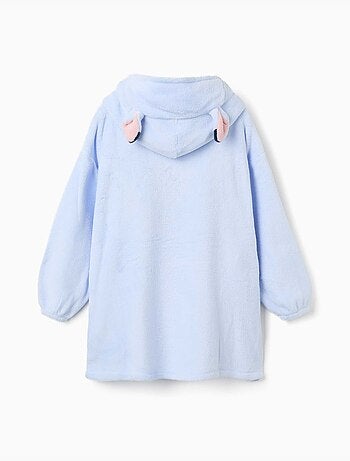 Sudadera con capucha convertible en terciopelo coral stitch