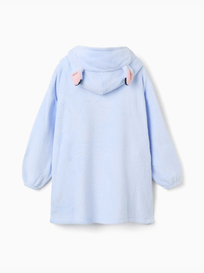 Sudadera con capucha convertible en terciopelo coral stitch Azul Azul - Kiabi