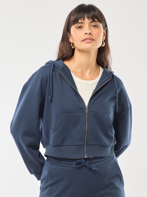 Sudadera con capucha corta - Kiabi