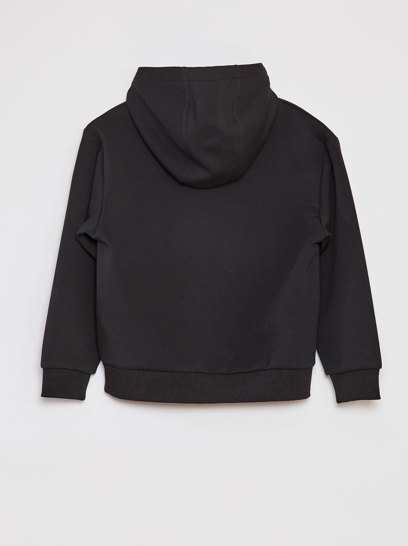 Sudadera con capucha corte loose NEGRO - Kiabi