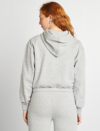 Sudadera con capucha crop