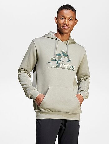 Sudadera con capucha de 'Adidas' con logo de camuflaje