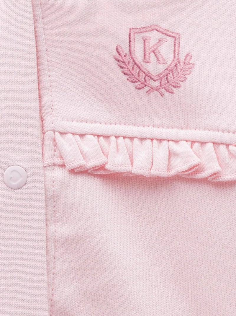 Sudadera con capucha de algodón orgánico para bebé | Kitikate Rosa - Kiabi