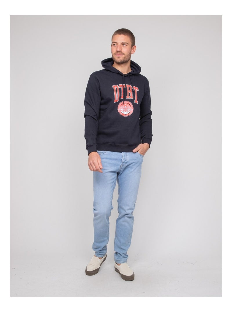 Sudadera con capucha de algodón WOLFIGE Azul marino - Kiabi