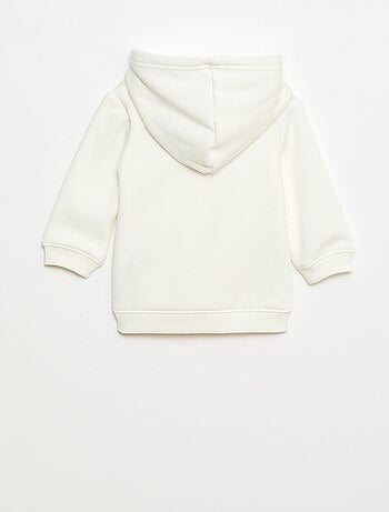 Sudadera con capucha de felpa con diseño de conejito