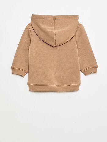 Sudadera con capucha de felpa con diseño de conejito
