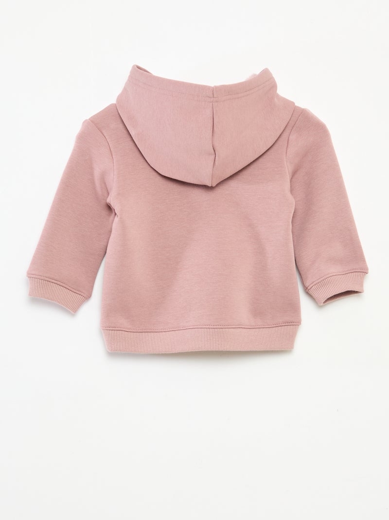 Sudadera con capucha de felpa con diseño de conejito Rosa - Kiabi