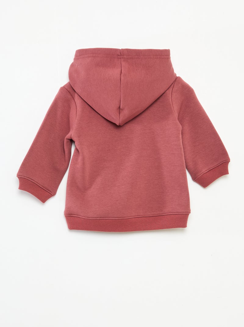 Sudadera con capucha de felpa con diseño de conejo Rojo - Kiabi