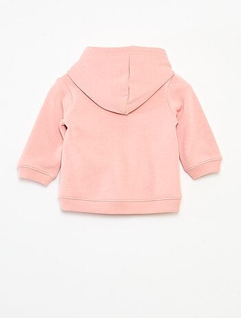 Sudadera con capucha de felpa con diseño de conejito