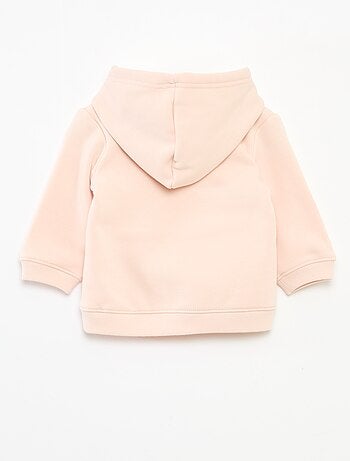 Sudadera con capucha de felpa con diseño de conejito