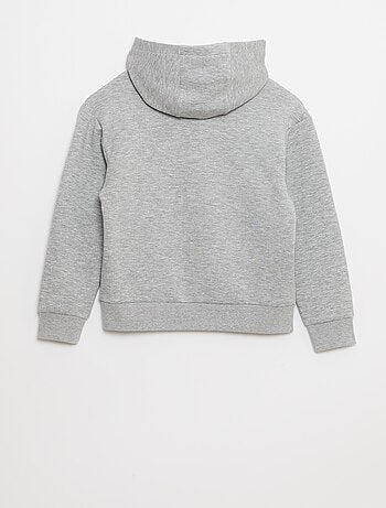 Sudadera con capucha de felpa ligera con bolsillo en el pecho