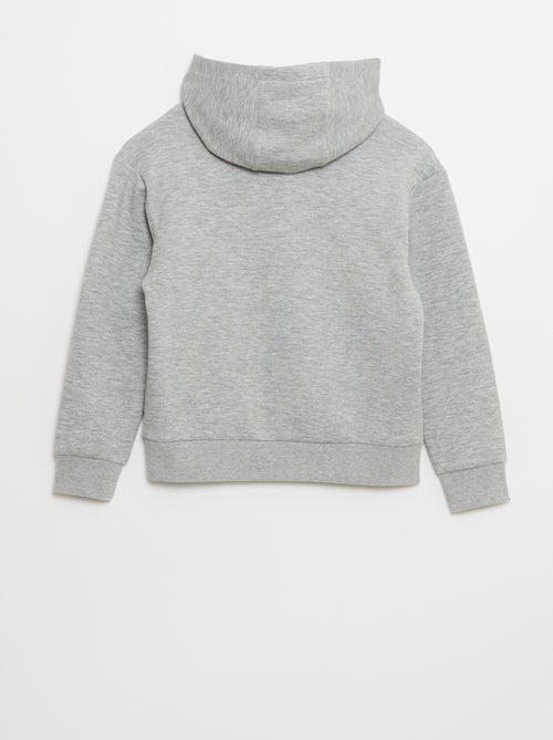 Sudadera con capucha de felpa ligera con bolsillo en el pecho - Kiabi