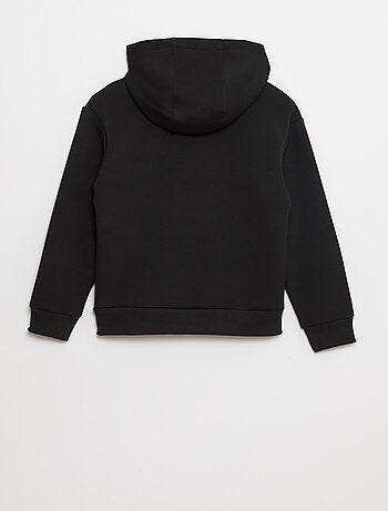 Sudadera con capucha de felpa ligera con bolsillo en el pecho