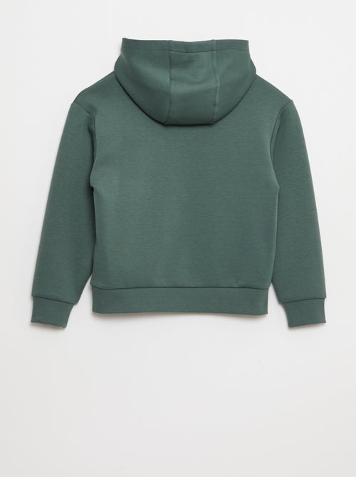 Sudadera con capucha de felpa ligera con bolsillo en el pecho - Kiabi