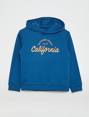 Sudadera con capucha en felpa perchada