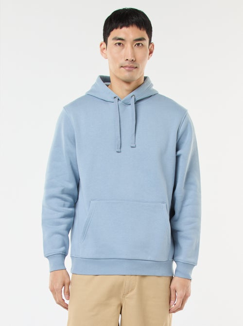 Sudadera con capucha de felpa perchada con bolsillo canguro - Kiabi