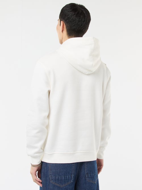 Sudadera con capucha de felpa perchada con bolsillo canguro - Kiabi Sudadera con capucha de felpa perchada con bolsillo canguro - Kiabi