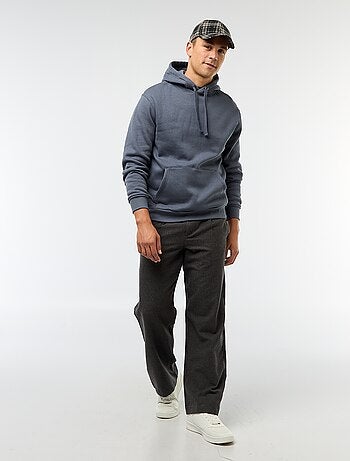 Sudadera con capucha de felpa perchada con bolsillo canguro