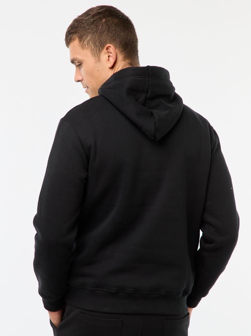 Sudadera con capucha de felpa perchada con bolsillo canguro - Kiabi