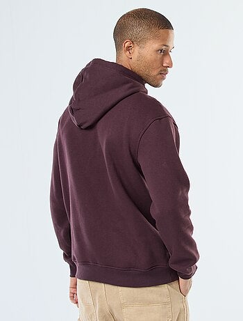 Sudadera con capucha de felpa perchada con bolsillo canguro
