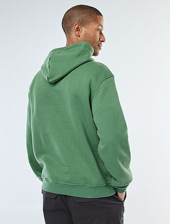 Sudadera con capucha de felpa perchada con bolsillo canguro