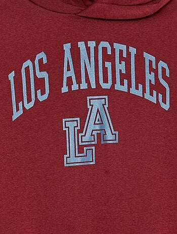 Sudadera con capucha en felpa perchada