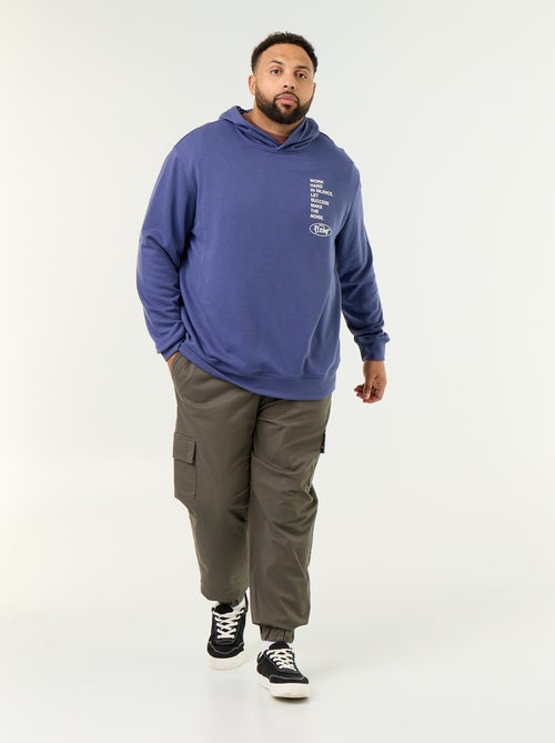 Sudadera con capucha de felpa sin perchar - Kiabi