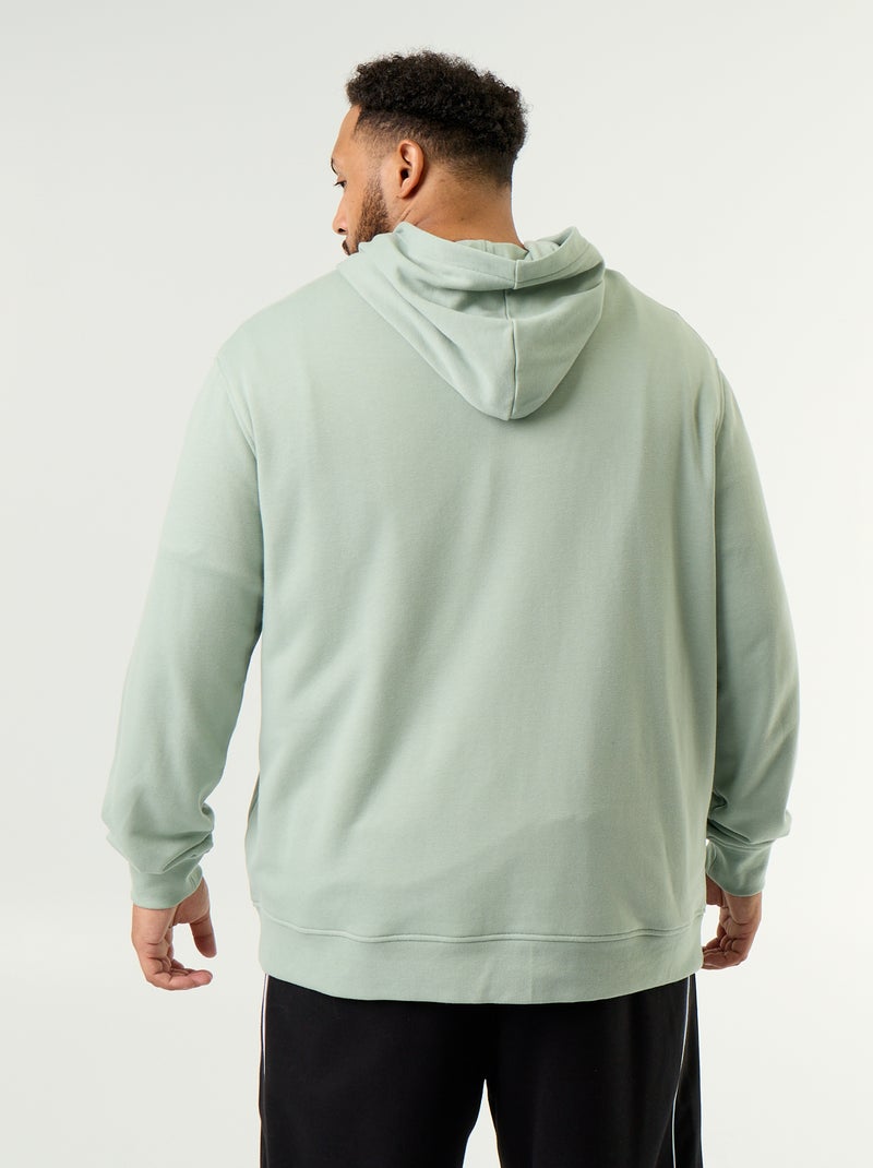 Sudadera con capucha de felpa sin perchar Verde - Kiabi