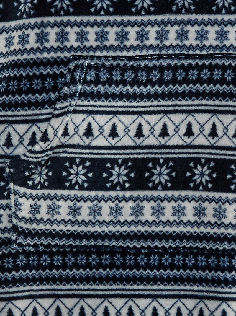 Sudadera con capucha de forro polar Azul - Kiabi