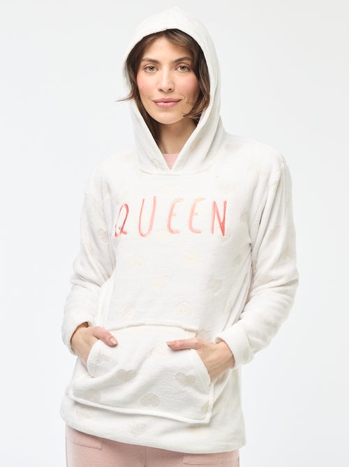 Sudadera con capucha de forro polar - Kiabi