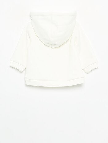 Sudadera con capucha de forro polar con orejas de conejo