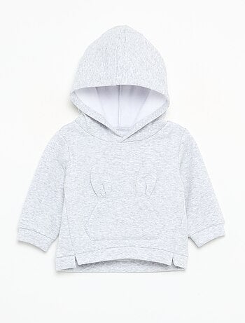 Sudadera con capucha de forro polar con orejas de conejo