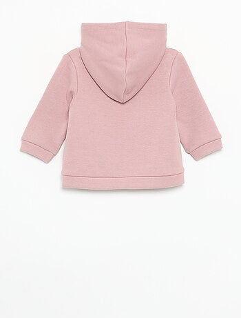 Sudadera con capucha de forro polar con orejas de conejo