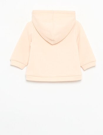 Sudadera con capucha de forro polar con orejas de conejo