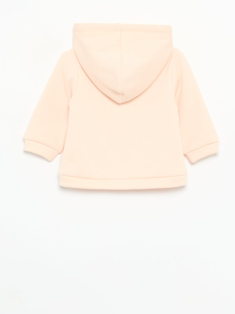 Sudadera con capucha de forro polar con orejas de conejo Rosa - Kiabi