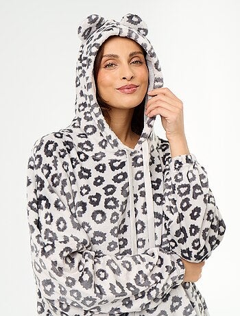 Sudadera con capucha de forro polar