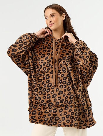 Sudadera con capucha de forro polar