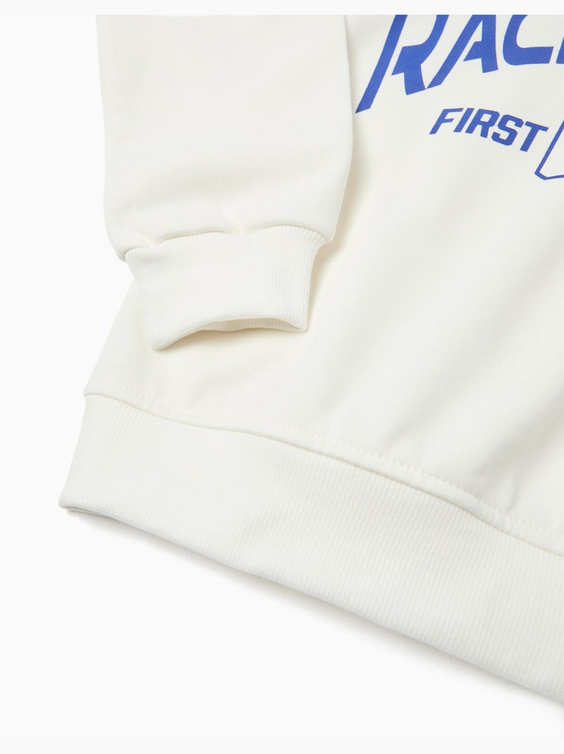 Sudadera con capucha de forro polar, MO Fashion Blanco - Kiabi