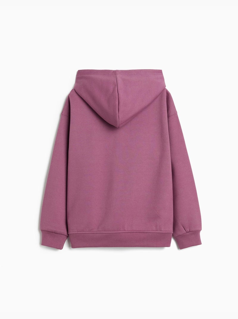 Sudadera con capucha de forro polar, MO Fashion Violeta - Kiabi