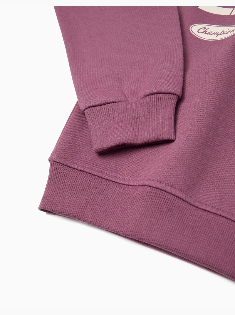 Sudadera con capucha de forro polar, MO Fashion Violeta - Kiabi