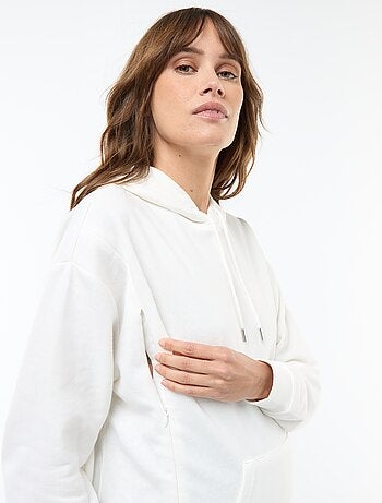 Sudadera con capucha de lactancia