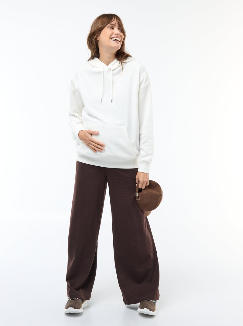 Sudadera con capucha de lactancia Blanco - Kiabi