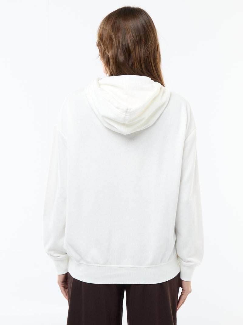 Sudadera con capucha de lactancia Blanco - Kiabi