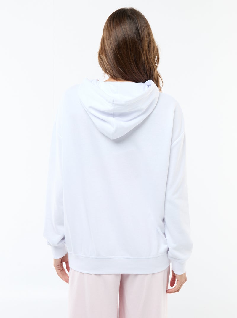 Sudadera con capucha de lactancia Blanco - Kiabi