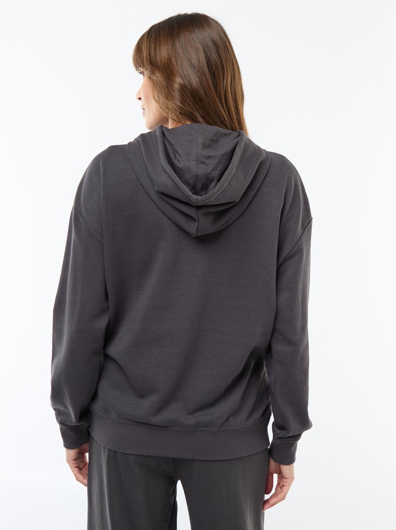 Sudadera con capucha de lactancia Negro - Kiabi