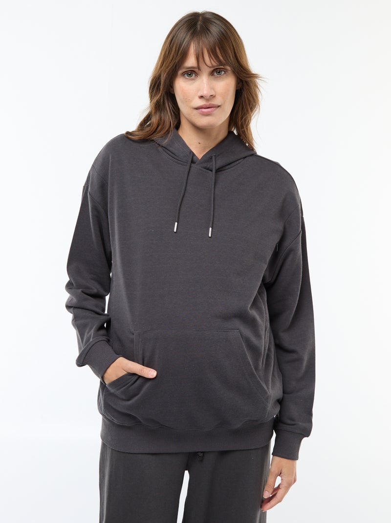 Sudadera con capucha de lactancia Negro - Kiabi