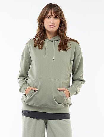 Sudadera con capucha de lactancia
