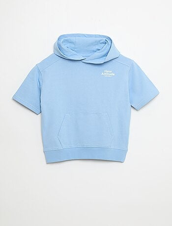 Sudadera con capucha de manga corta