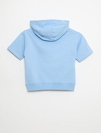 Sudadera con capucha de manga corta